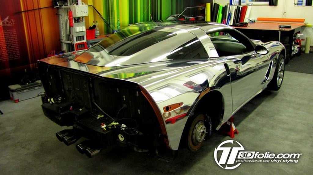 Custom C6 Corvette is Latest Car to Receive Chrome Wrap Treatment