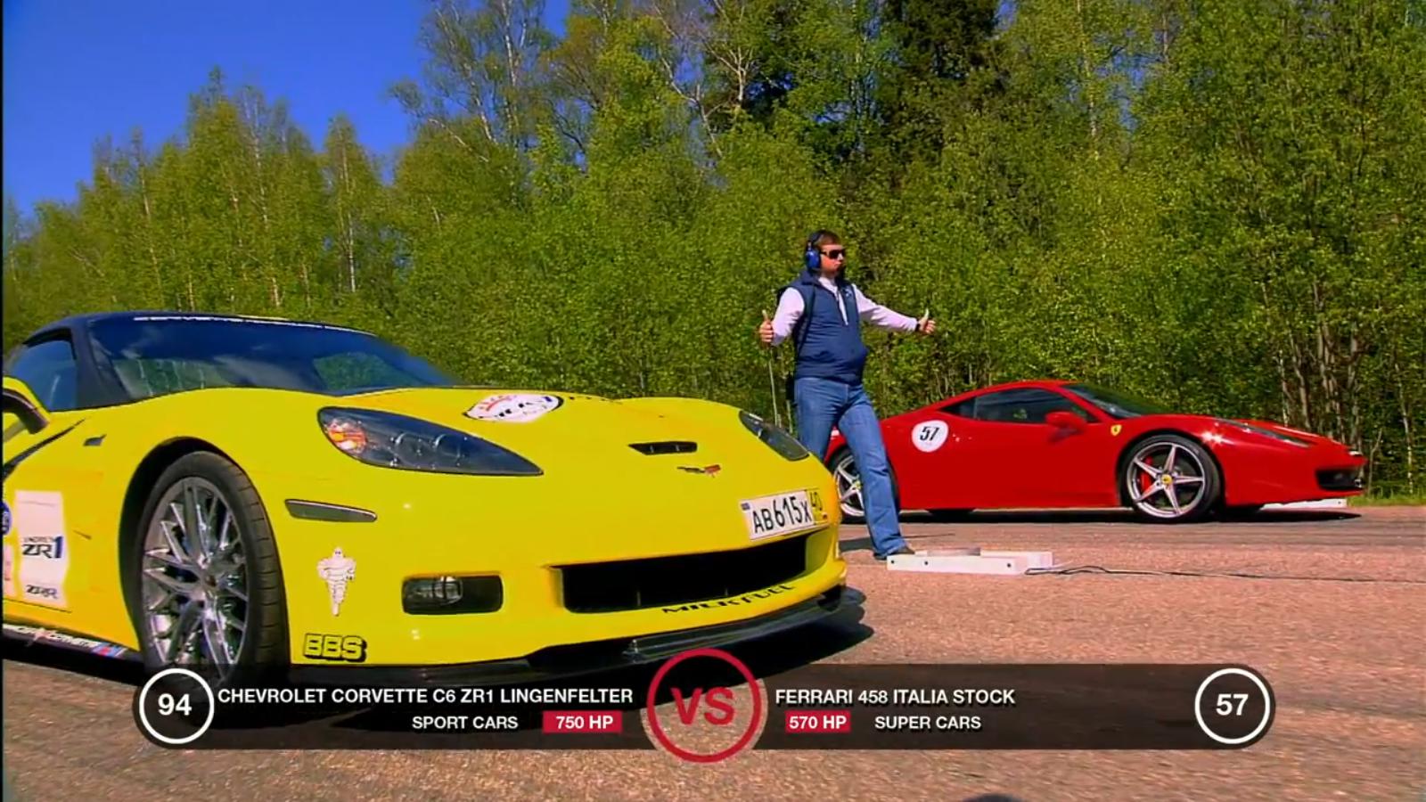 Video: Lingenfelter ZR1 Takes on Ferrari 458 in Standing Mile