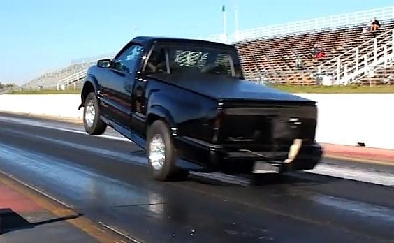 Video: Turbo 408ci S-10 Xtreme Lifts the Wheels on the Way to 9s