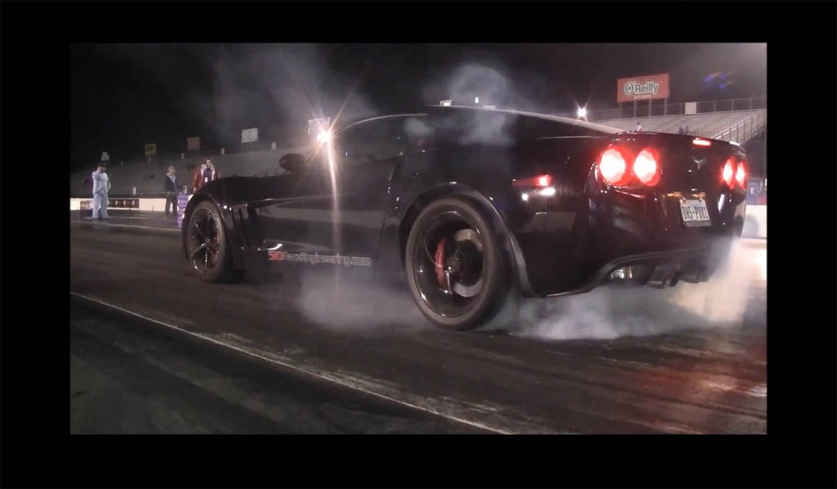 Video: 510 Race Engineering's Supercharged Corvette Runs 10.36