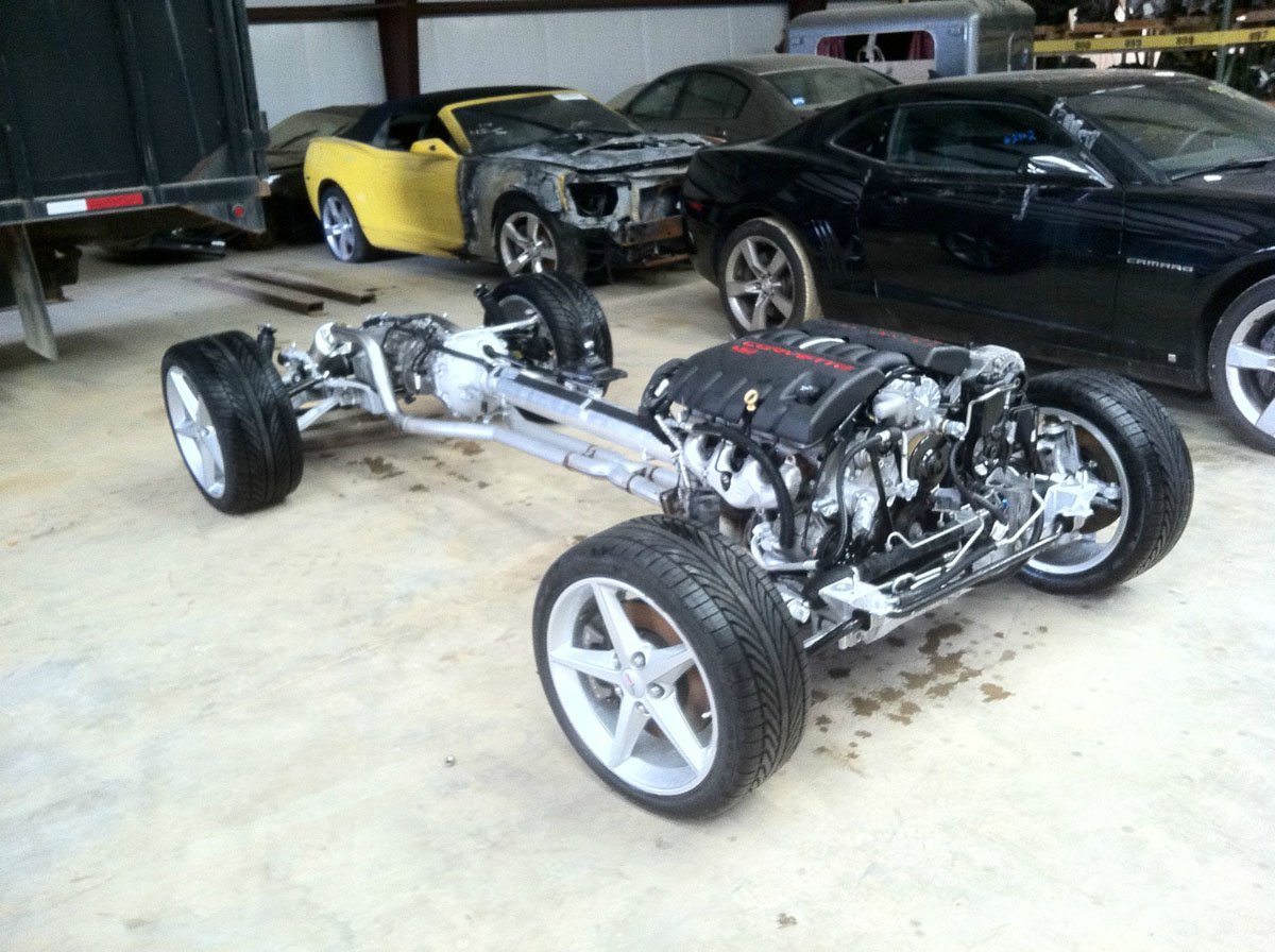 This C6 Corvette complete rolling chassis is for sale on eBay for a steal