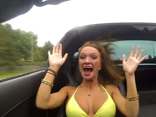 Video: Sexy Cait’s Hilarious Reaction To 1,000 HP Corvette