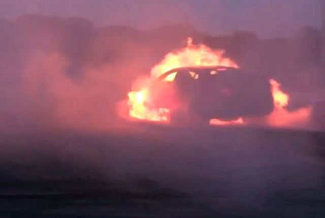 Video: Holden HSV GTS Catches Fire Mid-Burnout