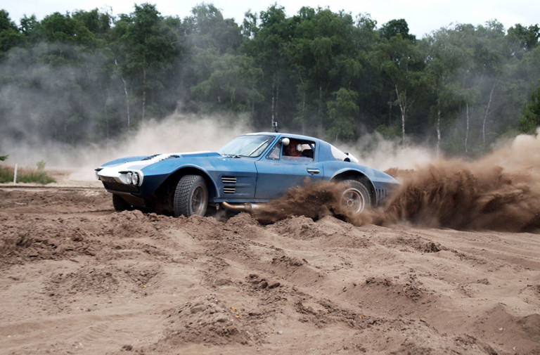 Video: Grand Sport Corvette Replica Meets Dirt!