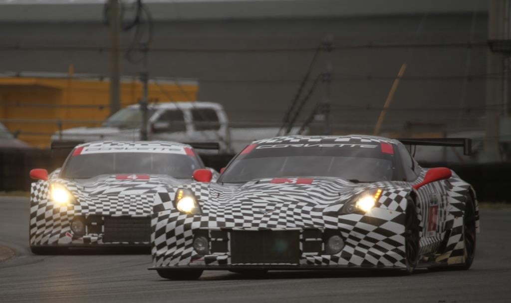 The Corvette C7R at the Roar Before the 24 2014