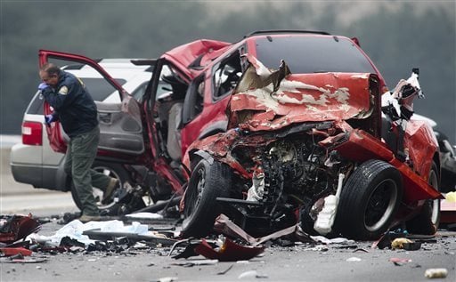 Wrong-Way Camaro Driver Kills Six on LA Freeway - UPDATED