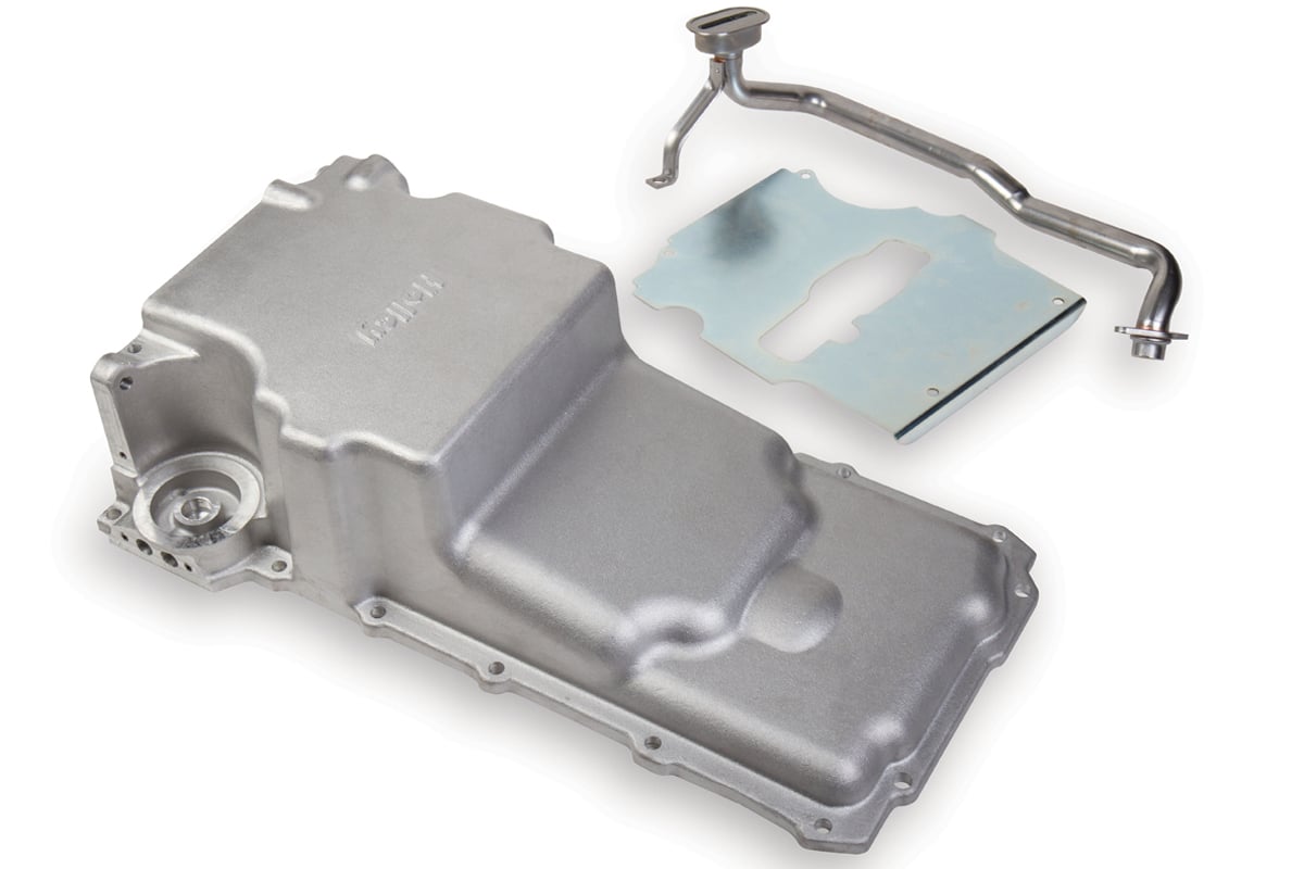 Holley Offers Front Clearance Oil Pans For LS Engine Swaps