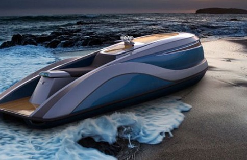 Wave Riding Watercraft Backed by Corvette V8 Engine