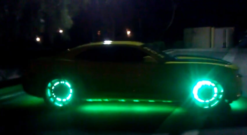 2014 Camaro on 22's, Festooned with LED Lighting - Win or Fail?