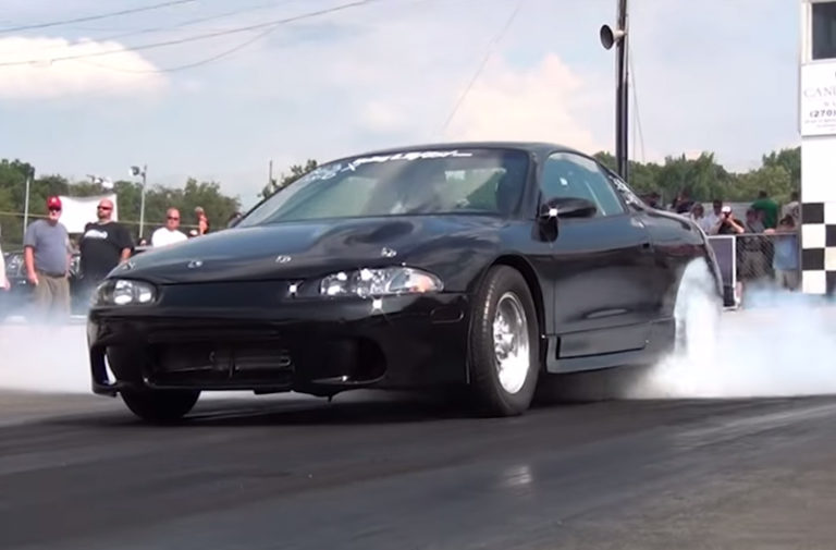 Video: Mitsubishi Eclipse Packs a 6.2-Liter Surprise Under the Hood