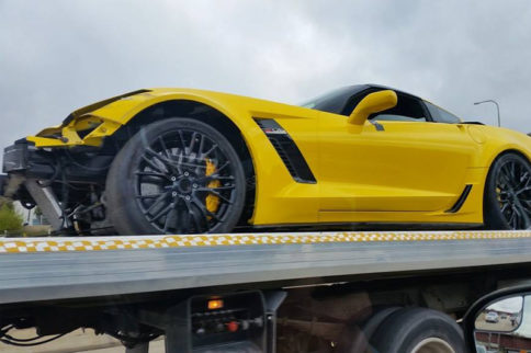 Video: Yellow Z06 Goes Backwards On A Freeway (Sort Of)