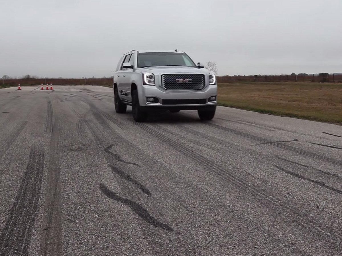 Video: Hennessey-Supercharged Yukon Denali Runs 0-60 In 4.5 Seconds