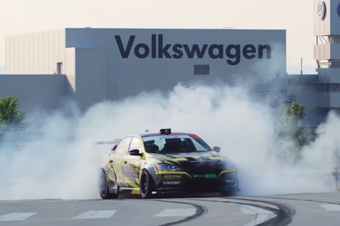 Tanner Foust Takes On The USA Cycling TT Course In His 900 HP Passat