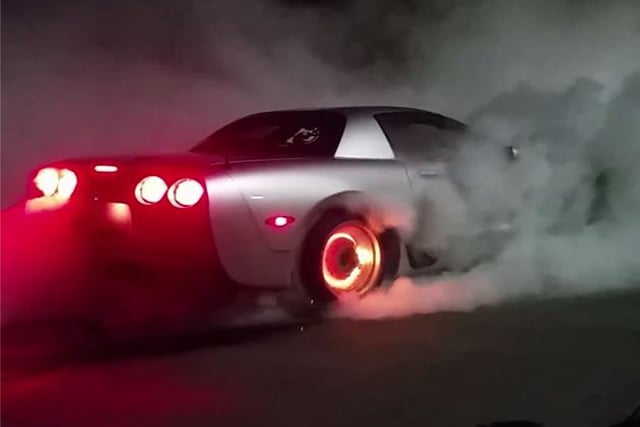 Video: C5 Corvette Burnout Ends In Some Seriously Toasted Brakes