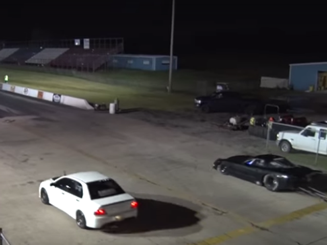 Video: Roll Racing In A Tube Chassis Nitrous Huffing 'Vette!