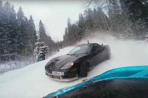 Video: Watch A Supra And A C6 Do A Little Misbehavin' In The Snow