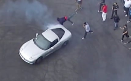 Video: Compton Sideshow Spectator Struck By Corvette