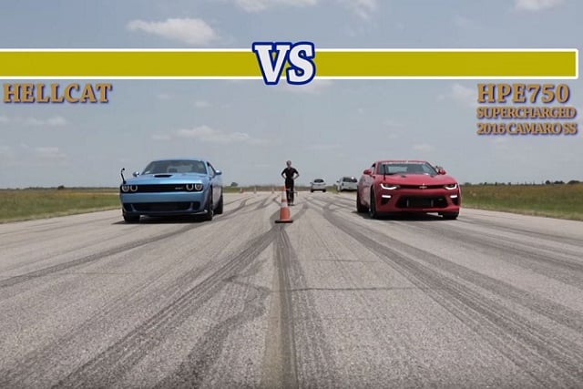 Video: Hennessey Lines Up A 750 HP Camaro Against A Hellcat