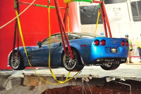 National Corvette Museum Sinkhole Corvettes: The Blue Devil